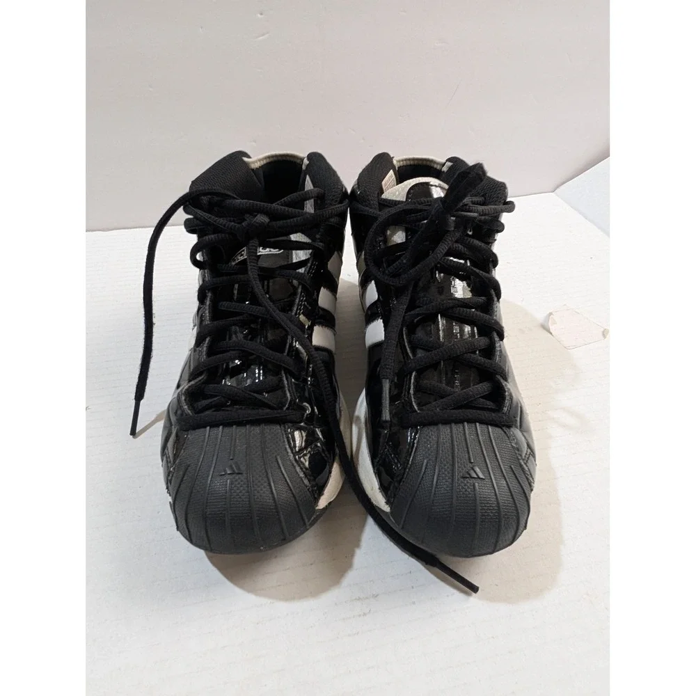 Adidas Pro Model 2G Black Patent Leather Basketball Sneakers EG2158 Youth Size 5